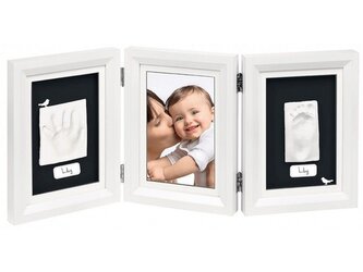Dřevěný rámeček pro otisk My Baby Touch Double White & Black