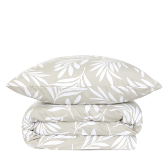 Pościel | THEOS | z mikrofibry zielona w gałązki | 200x220 cm | SS23 843315