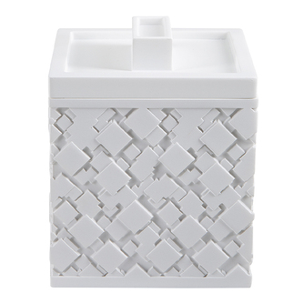 Spirella krabička na kosmetiku AGDA, bílá, polyresin