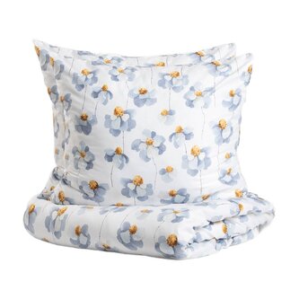 Pościel | REITA | z mikrofibry w kwiatki | 220x200 + 2*70x80 cm | 728624