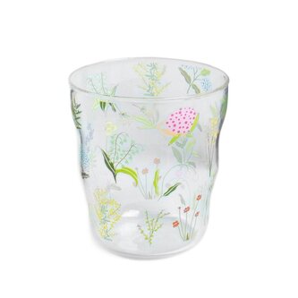 Szklanka | FIORA | z printem kwiatów | 0,35 l | 728723