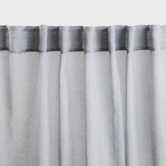 Firanka | ADI | szara z pomponikami | 140X250 CM | 745683