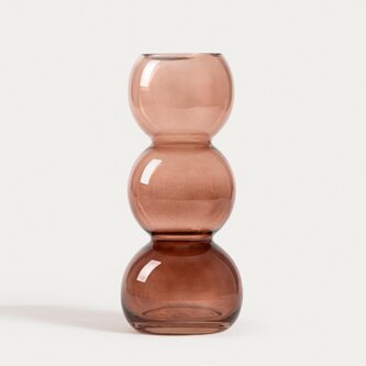Wazon | VAZIA | szklany ombre miodowy | 11x25,5 cm | 752926