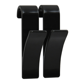 MSV závěsný háček na ručník na topný žebřík 2 ks, černý, plast