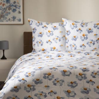 Pościel | REITA | z mikrofibry w kwiatki | 140x200 cm + 1*70x80 cm | 728631