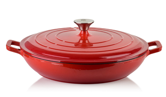 RODELUXE Brytfanna niska żeliwna emaliowana 31x31x6cm 2,8L