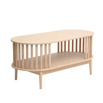 Stolik kawowy | LEMN | drewniany | 100x48x45 cm | 869339