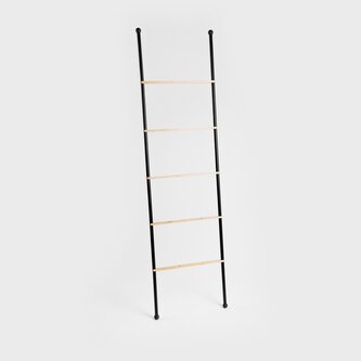 Drabinka | TARU | na ręczniki czarna | 45x2x159,5 cm | 732621