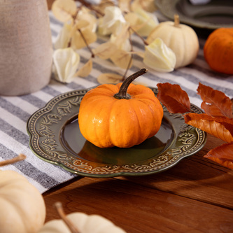 Talerz | SALTIS | deserowy zielony | 20 cm | 710438