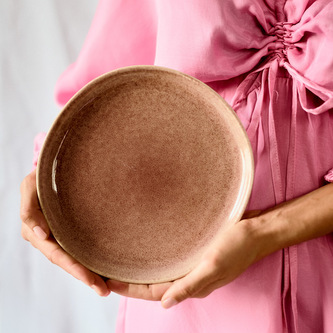 Talerz | MYSTIC | deserowy różowy | 21 cm | 706592