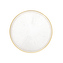 Talerz | MONZE | transparentny ze złotą obwódką | 21 cm | 862071