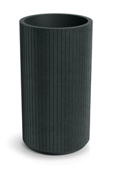 Květináč CORO ROUND HIGH 40 cm - barva: tmavě šedá