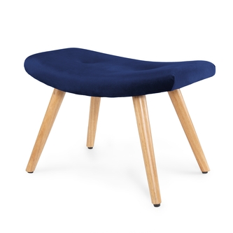 Podnóżek | MOSS | welurowy granatowy | 61x41x38 cm | 939208