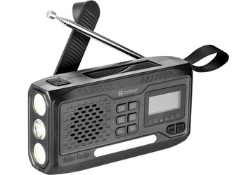 Sandberg Survivor All-in-1 DAB Radio 4500 mAh, multifunkční outdoorové rádio, černé