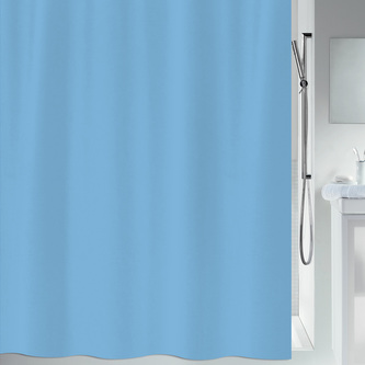 Spirella sprchový závěs PRIMO, nebesky modrý, 120 x 200 cm, polyester