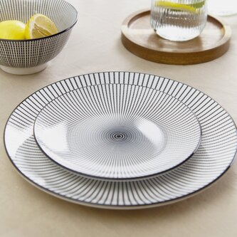 Talerz NAVIA deserowy czarny 19 cm