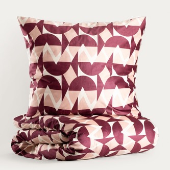 Pościel | CHERRY CHIC | welwetowa ze wzorem | 220x200 + 2*70x80 cm | 756108