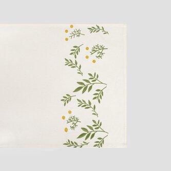 Bieżnik | SULA | w haftowane kwiaty | 40x160 cm | 735813