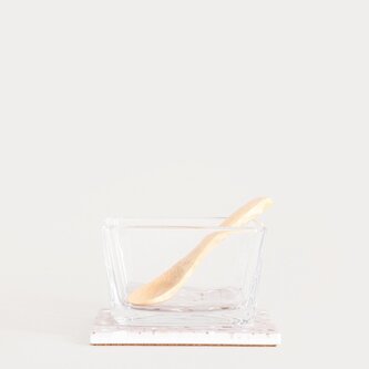 Zestaw | TERRAZZO | do serwowania z kwadratową miseczką | 3 el | 743092