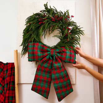 Kokarda | BOWE | w kratę duża | 60 cm | 711077