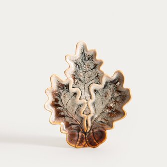 Taca dekoracyjna | CRISPO | liść | 23x19x3,5 cm | 751295