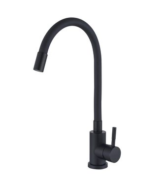 Dřezová baterie, SEO-011 BLACK REFL. BLACK, černá | SEO-011 BLACK REFL. BLACK