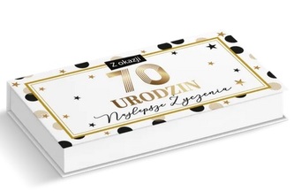Pudełko ozdobne z okazji70 urodzin 18x9cm PD-30 Pudełko ozdobne z okazji70 urodzin 18x9cm PD-30