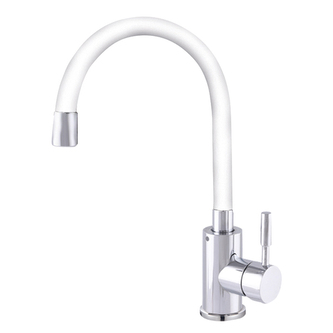 Dřezová baterie, SUS-011 CHROME REFL.WHITE, bílá | SUS-011 CHROME REFL.WHITE