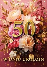 Karnet FL 3D ZMIENIAJĄCY OBRAZ 50 RÓŻOWA