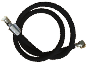 Sprchová hadice, Z02 150cm, černá | Z02 BLACK 150cm