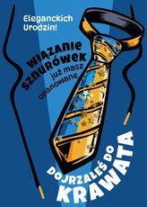 Karnet KF urodziny krawat wiazanie sznurówek masz juz opanowane