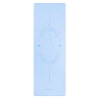 Spokey MANDALA Jóga podložka, 183 x 61 x 0,4 cm, modrá