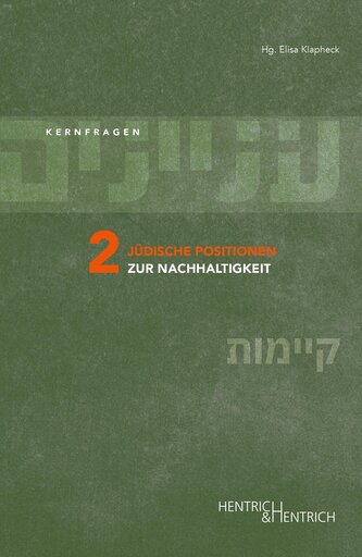 Jüdische Positionen zur Nachhaltigkeit