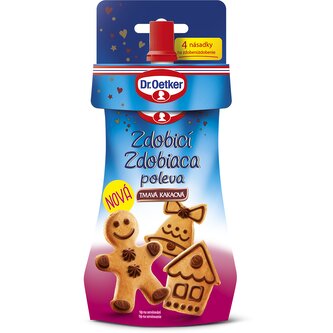 Zdobicí poleva tmavá kakaová 140g - Dr. Oetker