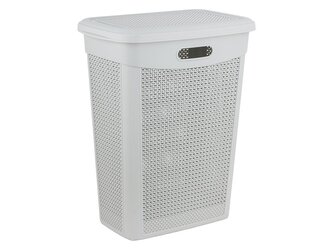 PLASTOVÝ KOŠ NA PRÁDLO LAVADO 46X29X55CM 43L ŠEDÝ