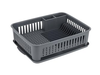 VIVO PLASTOVÝ ODKAPÁVAČ NA NÁDOBÍ 42X33X12CM S PODTÁCKEM ANTRACITOVÝ