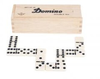 Domino Double 6 w drewnianym etui LONGFIELD