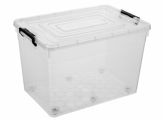 PLASTOVÝ ÚLOŽNÝ BOX STRONG 60X40X39CM 70L NA KOLEČKÁCH