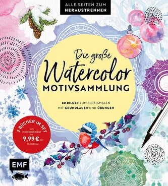 Die große Watercolor-Motivsammlung - 80 Bilder zum Fertigmalen Die große Watercolor-Motivsammlung - 80 Bilder zum Fertigmalen