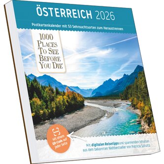 Österreich Postkartenkalender im Format 17, 5 x 17,5