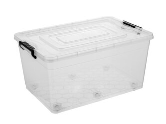 PLASTOVÝ ÚLOŽNÝ BOX STRONG 60X40X30CM 50L NA KOLEČKÁCH