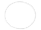 Kovový kruh Ø30,5 cm lakovaný - 1 ks - 4 bílá