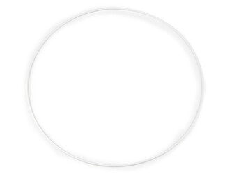 Kovový kruh Ø30,5 cm lakovaný - 1 ks - 4 bílá