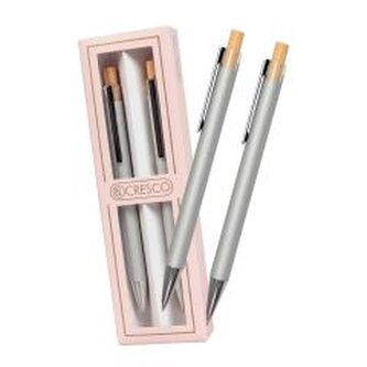 Długopis + ołówek Dyplomat srebrny dla Nauczyciela