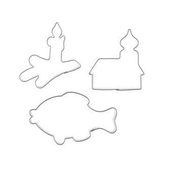 Vykrajovačka nerez Vánoce sada 3 ks