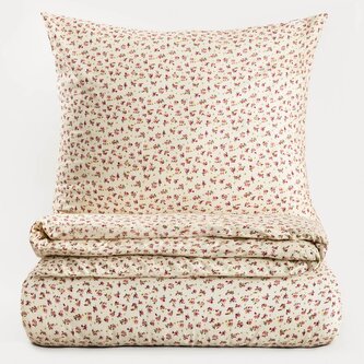 Pościel | ROSALIND | satynowa ze wzorem w róże | 140x200 + 1*70x80 cm | 756597