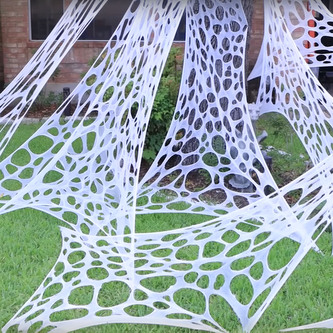 Halloween pavučinová síť s 13 pavouky