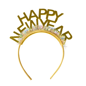 Čelenka Happy New Year zlatá