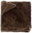 Heboučká hřejivá deka Torvah tmavě hnědá
