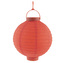 Lampion se světlem 20 cm, červená